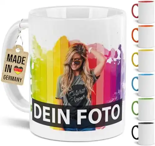 Fototasse individuell bedrucken aus Keramik für Geschenke
