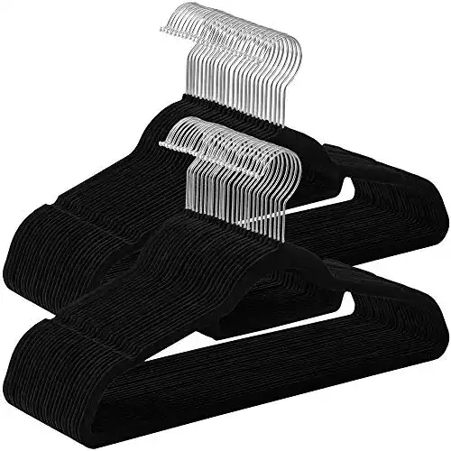 Kleiderbügel von SONGMICS, 50 Stück, 0,6 cm dick, Anzugbügel