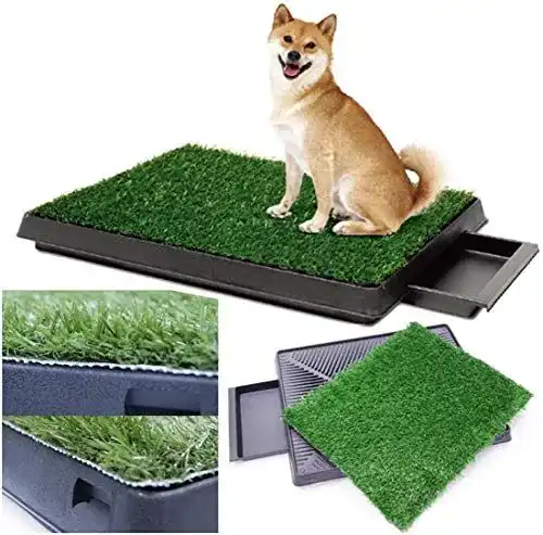 Hundetoilette Sailnovo mit Kunstrasen für Hunde und Welpen