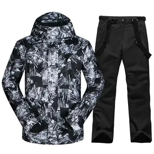 Skianzug für Herren von Hotian – Ski Jacke und Hose Set