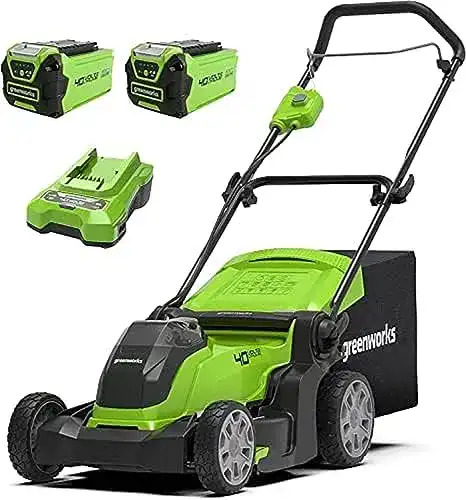 Greenworks Rasenmäher mit Mulchfunktion und Akku 41 cm