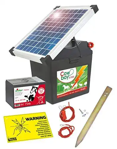 Solar Weidezaungerät Eider B 7000 mit 10 Watt Solarpanel
