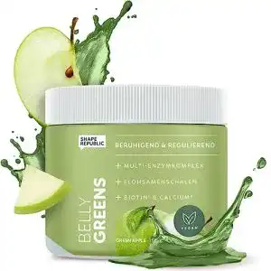 Mittel gegen Blähungen Shape Republic Greens Pulver 210g