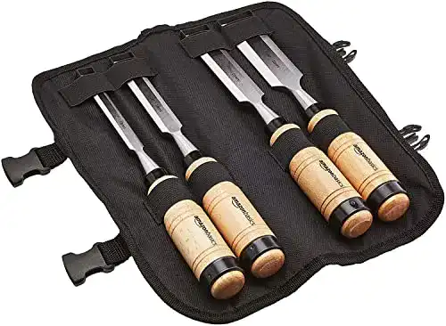 Stechbeitel Set von Amazon Basics mit 4 Meißeln