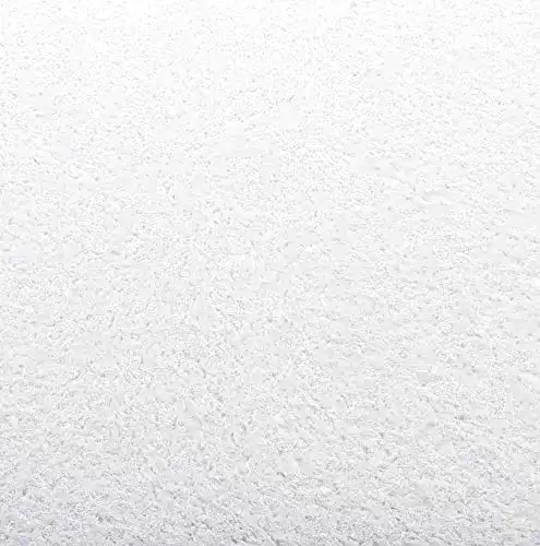 Baumwollputz Flüssigtapete Schneeweiß mit Glanzfaserstücken