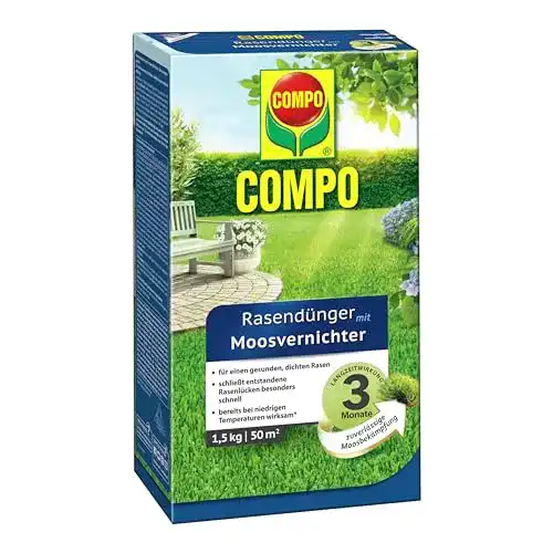 Compo Rasendünger mit Moosvernichter für 50 m², 1,5 kg