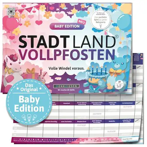Stadt Land Vollpfosten Denkriesen Baby Edition DIN A4