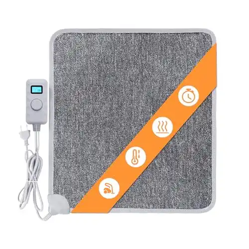 Heizteppich Mi-Heat Warm Feet Infrarot Heizmatte 50×55 cm grau