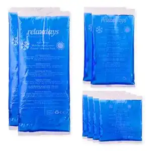 Kühlpads Set von Relaxdays für Erste Hilfe Wiederverwendbar in 3 Größen