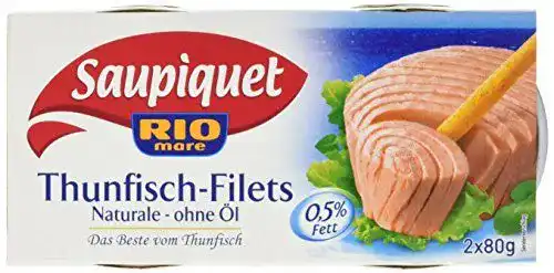 Thunfisch Dose Saupiquet Filet Naturale ohne Öl, 10er Pack