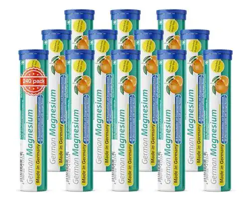 Magnesium Brausetabletten von T&D Pharma 200 mg pro Tablette, 12×20 Stück