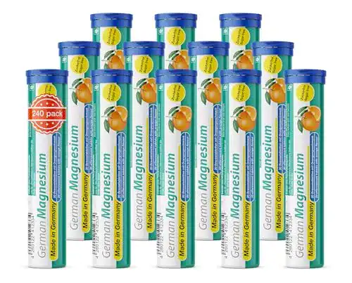 Magnesium Brausetabletten von T&D Pharma 200 mg pro Tablette, 12×20 Stück