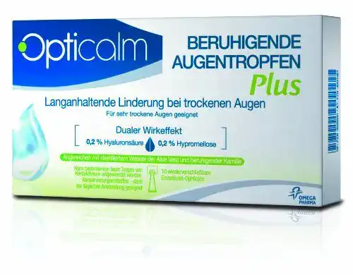 Augentropfen Opticalm Plus, 10 x 0.5 ml, 1er Pack