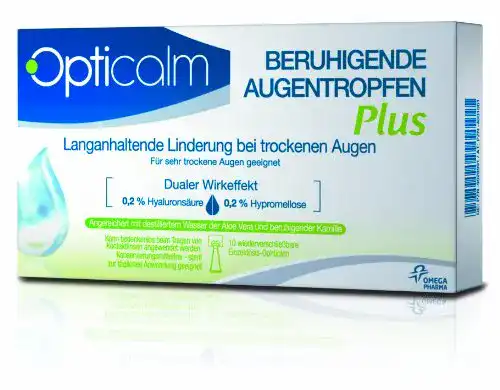 Augentropfen Opticalm Plus, 10 x 0.5 ml, 1er Pack