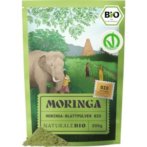 Moringa Pulver von Naturalebio – 200 g Bio Moringa Oleifera
