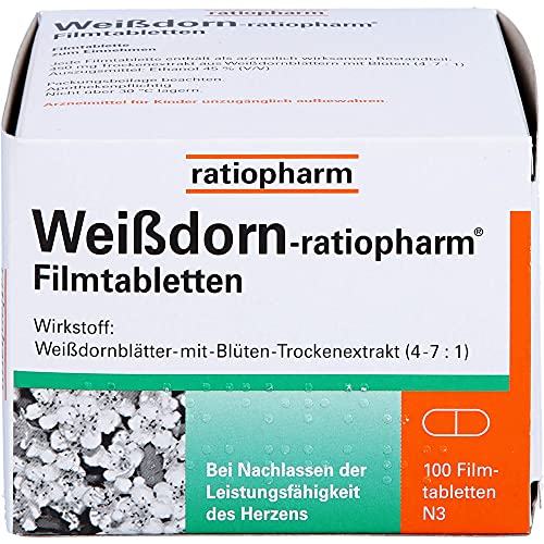 Weißdornpräparate Ratiopharm Filmtabletten 100 Stück