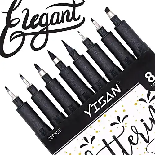 Kalligraphie-Set Yisan 8er Stifte für Hand Lettering