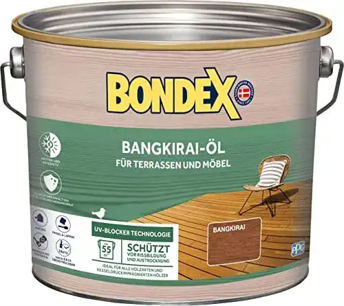 Bangkirai-Öl Bondex 2,5 L für 55 m² – Holzschutzmittel