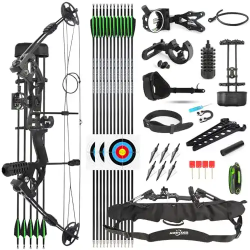 Compoundbogen Sharrow Set mit einstellbarem Zuggewicht 30-55 lbs