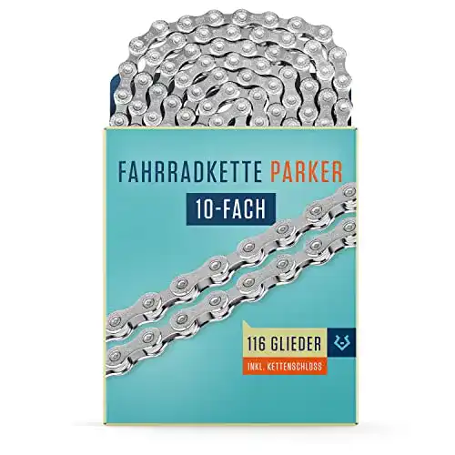Alphatrail Fahrradkette Parker 10-fach 116 Glieder für verschiedene Schaltungen