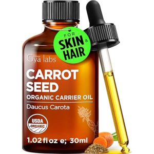 Gya Labs Karottenöl Bio-Karottensamenöl für Haut und Haarpflege, 30 ml