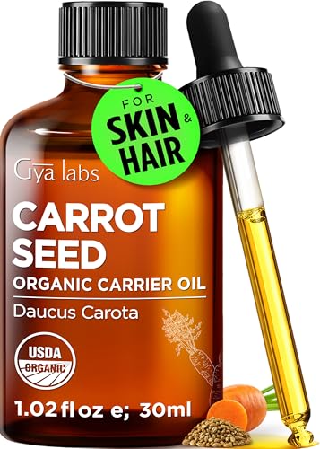 Gya Labs Karottenöl Bio-Karottensamenöl für Haut und Haarpflege, 30 ml