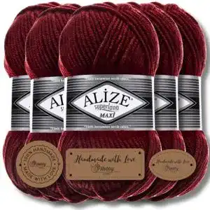 Chenille Wolle Hobby Yarn Alize 5x 100g Superlana Maxi Türkische Wolle