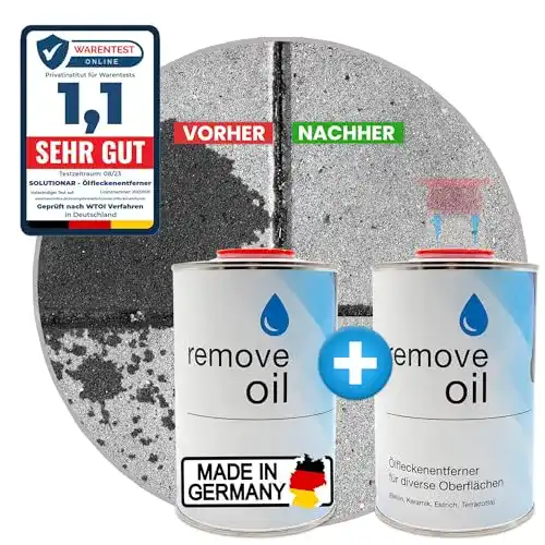 Ölfleckentferner Solutionar 2er-Set für Pflastersteine