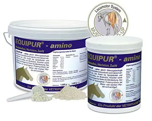 Muskelaufbau Zusatzfutter für Pferde Vetripharm Equipur 1 kg Dose
