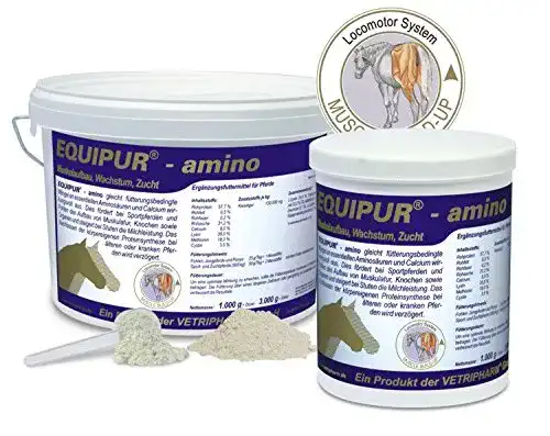 Muskelaufbau Zusatzfutter für Pferde Vetripharm Equipur 1 kg Dose