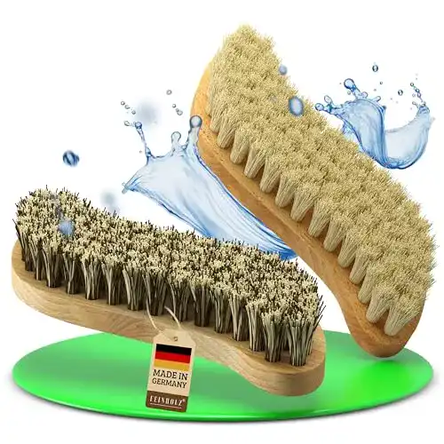 Schuhbürste aus Feinholz im 2er Set mit Naturborsten