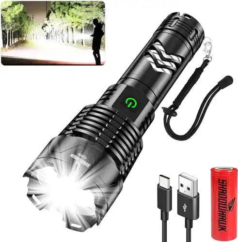 Shadowhawk S2800 LED Taschenlampe – Taktische Taschenlampe mit hoher Lichtleistung