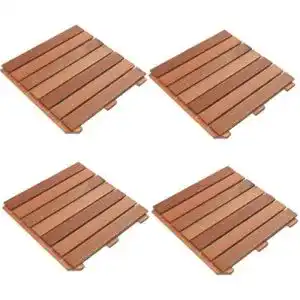 Terrassenplatte Rog Garden-Line 1 m² = 4 Stück FSC Premium Bangkirai