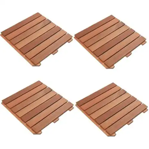 Terrassenplatte Rog Garden-Line 1 m² = 4 Stück FSC Premium Bangkirai