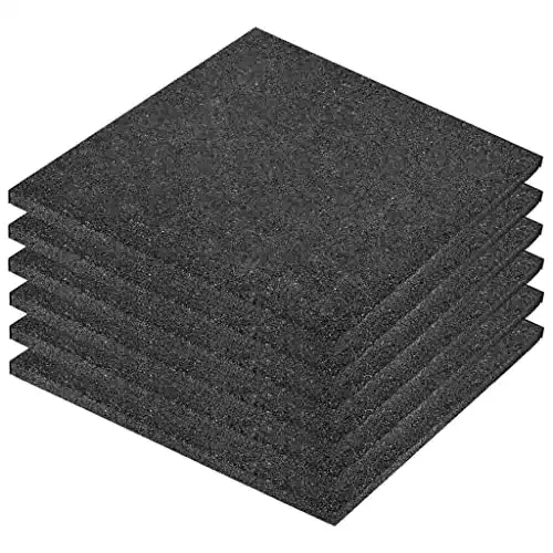 Fallschutzmatten vidaXL 6 Stück in Schwarz für Outdoor-Bereiche