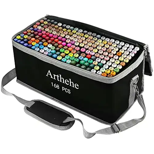 Graffiti-Stifte Arthehe 168 Farben Marker Set für kreatives Arbeiten