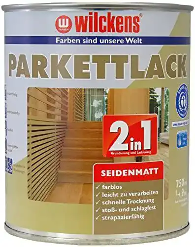 Parkettlack Wilckens 2in1 seidenmatt, 750 ml, farblos