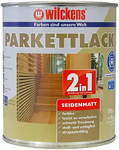 Parkettlack Wilckens 2in1 seidenmatt, 750 ml, farblos