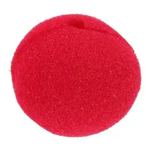 Clownsnase Garneck Rote aus Schwamm für Kostüme und Partys