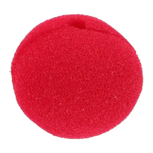 Clownsnase Garneck Rote aus Schwamm für Kostüme und Partys