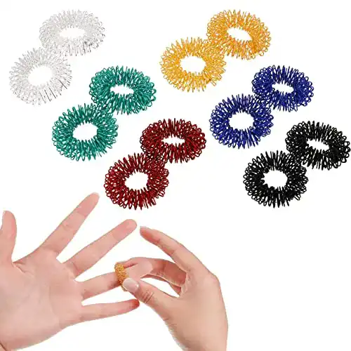 Akupressur-Ring Dacitiery 12 Stück Akupressurringe für Finger