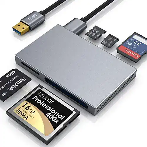 CSL Kartenleser USB 3.0 5-in-1 für verschiedene Speicherkartenformate