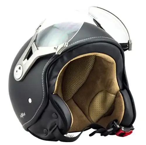 Jethelm Soxon SP-325 Mono Night Motorradhelm mit ECE 22.05 Zertifizierung