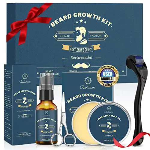 Bartwachstumsset Oukzon Beard Growth Kit für Männer