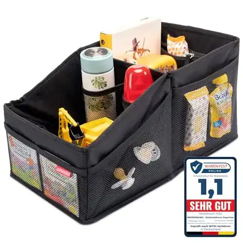 Auto Organizer von HerzensKind – Faltbox für Rücksitz und Kofferraum