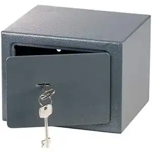 Möbeltresor mit Schlüssel von Xcase Kompakter Stahlsafe für Wertsachen