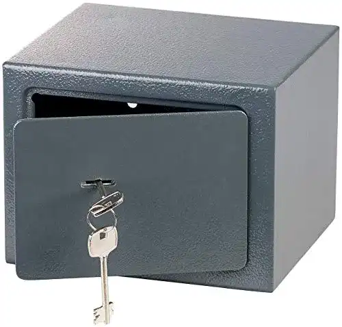 Möbeltresor mit Schlüssel von Xcase Kompakter Stahlsafe für Wertsachen