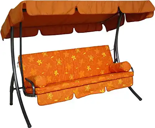 Hollywoodschaukel mit Liegefunktion von Angerer Trendmodell für Garten und Terrasse