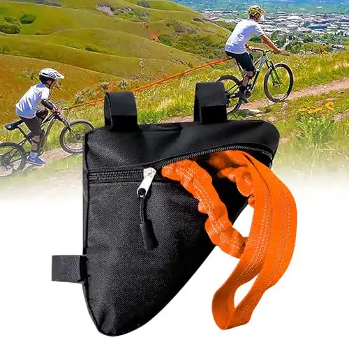 Foreverup 3M Fahrrad Abschleppseil für Kinder mit Bungee und Tasche