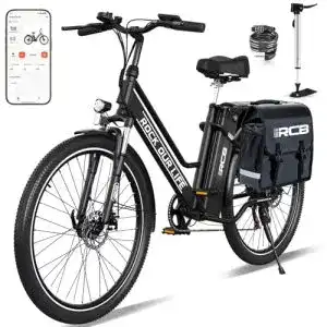 E-Bike 26 Zoll mit 250W Motor, 7 Gängen und Reichweite von 35-50 km